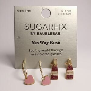 Sugarfix by Baublebar Yes Way Rosé Earring Set | Limited Rosé Collection